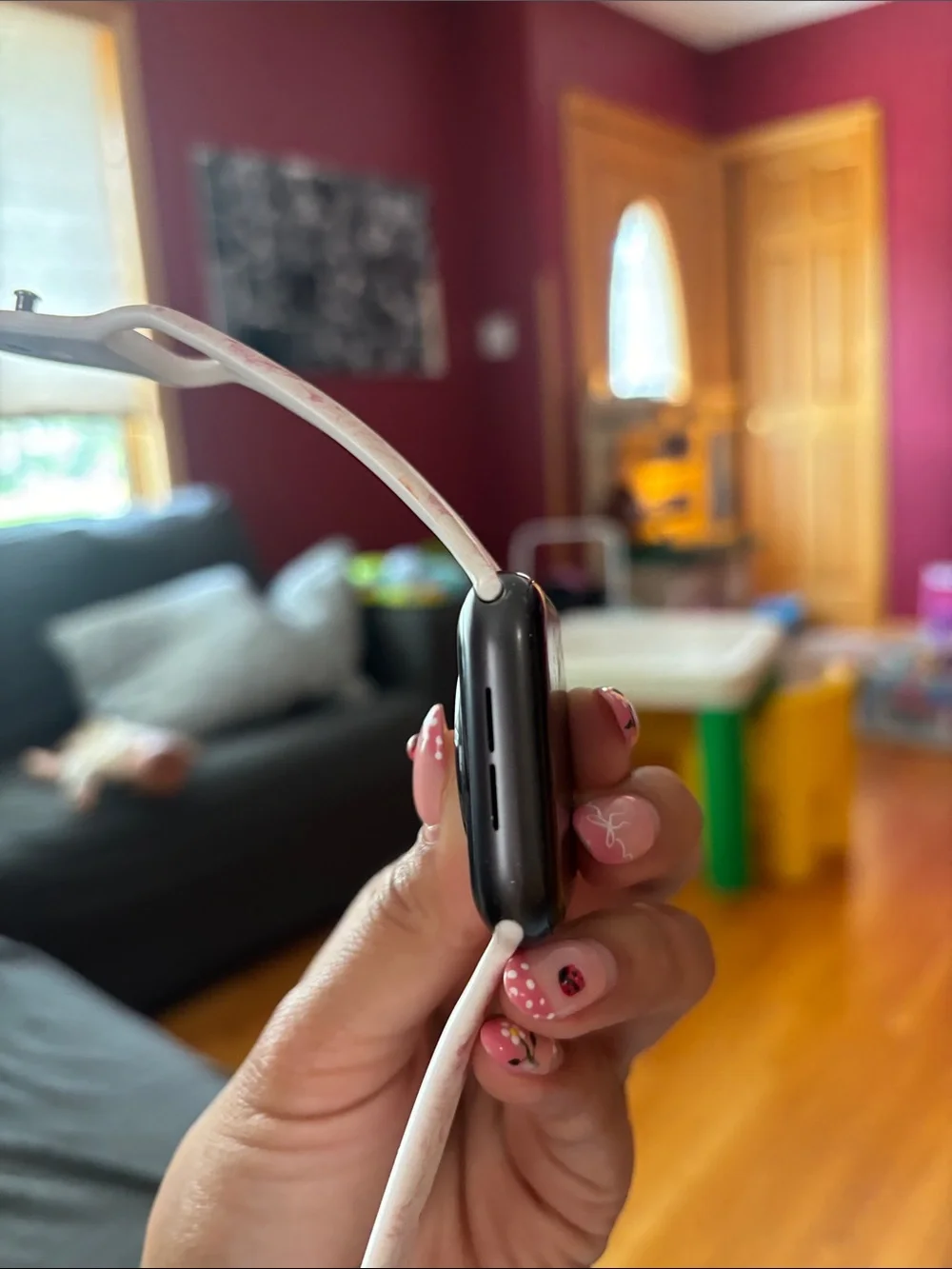 Smartwatch with White Sport Band
